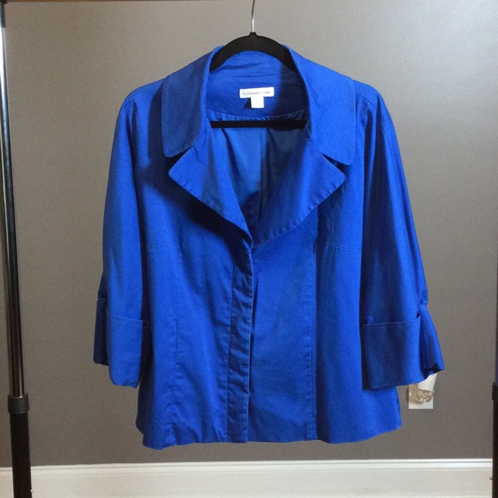 14 Coldwater Creek Royal Blue Jacket